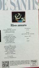 Carica l&#39;immagine nel visualizzatore di Gallery, VHS RISO AMARO G. DE SANTIS K64
