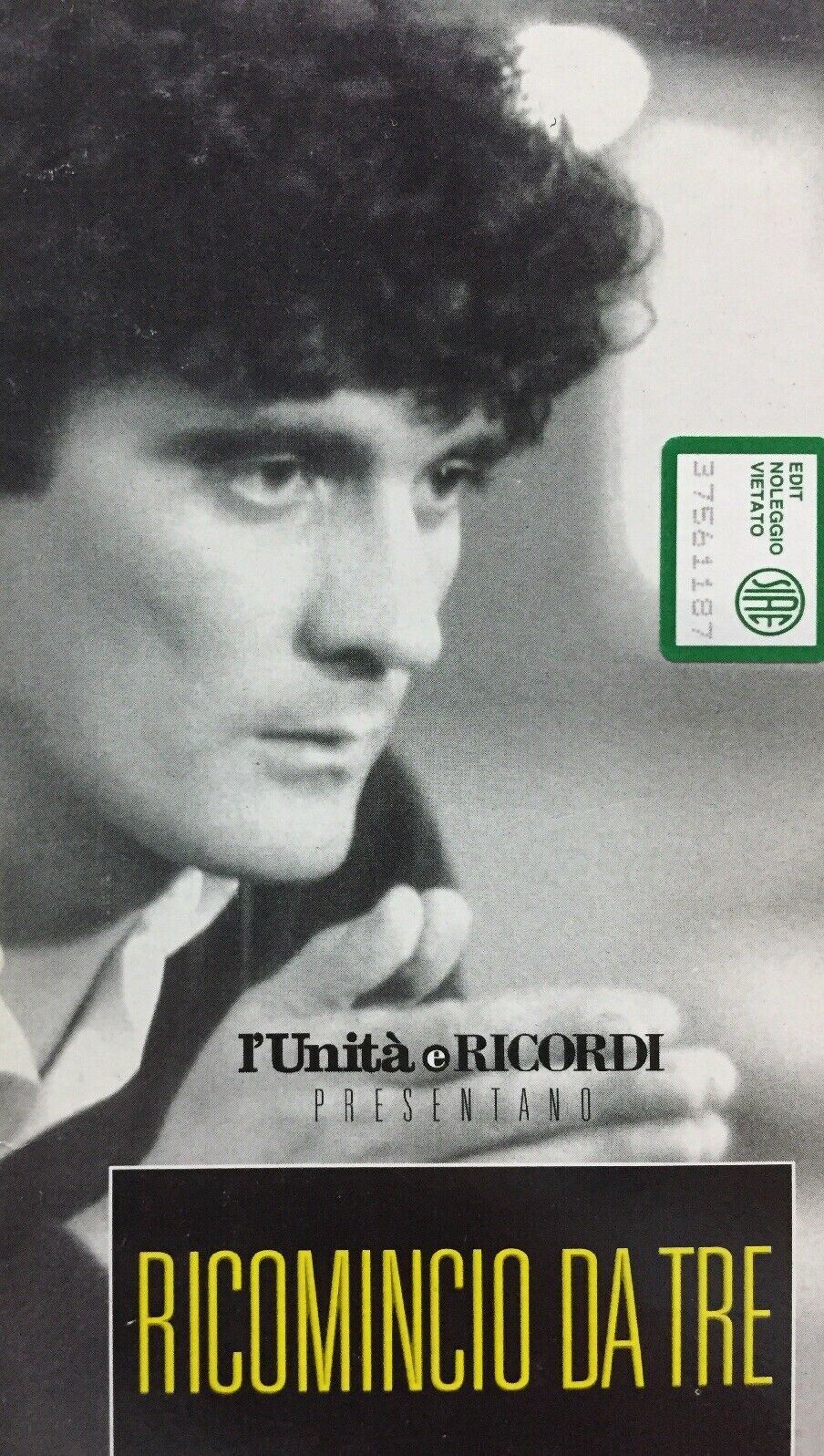 VHS RICOMINCIO DA TRE M. TROISI K110