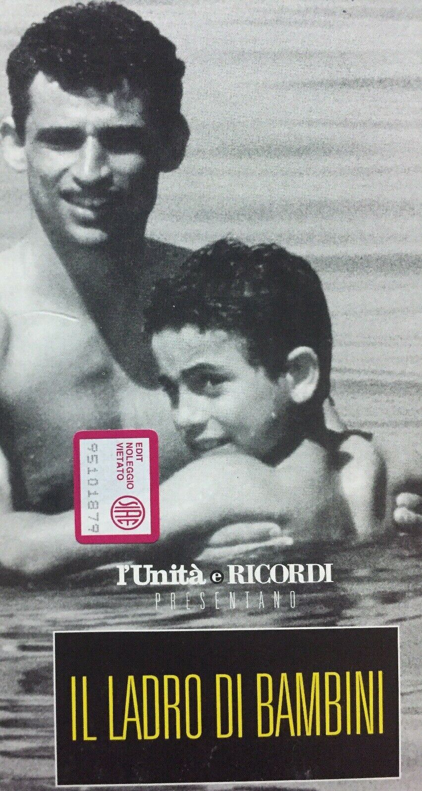 VHS IL LADRO DI BAMBINI G. AMELIO K123