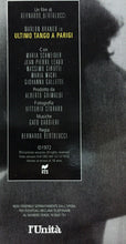 Carica l&#39;immagine nel visualizzatore di Gallery, VHS ULTIMO TANGO A PARIGI B. BERTOLUCCI  K127
