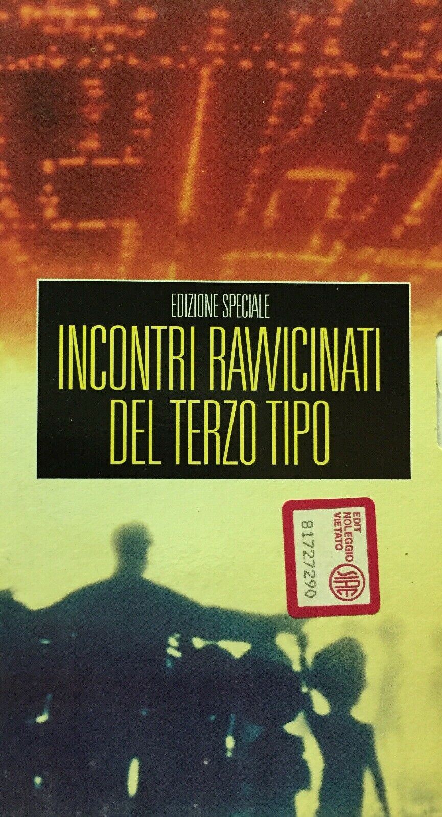 VHS INCONTRI RAVVICINATI DEL TERZO TIPO EDIZIONE SPECIALE K168