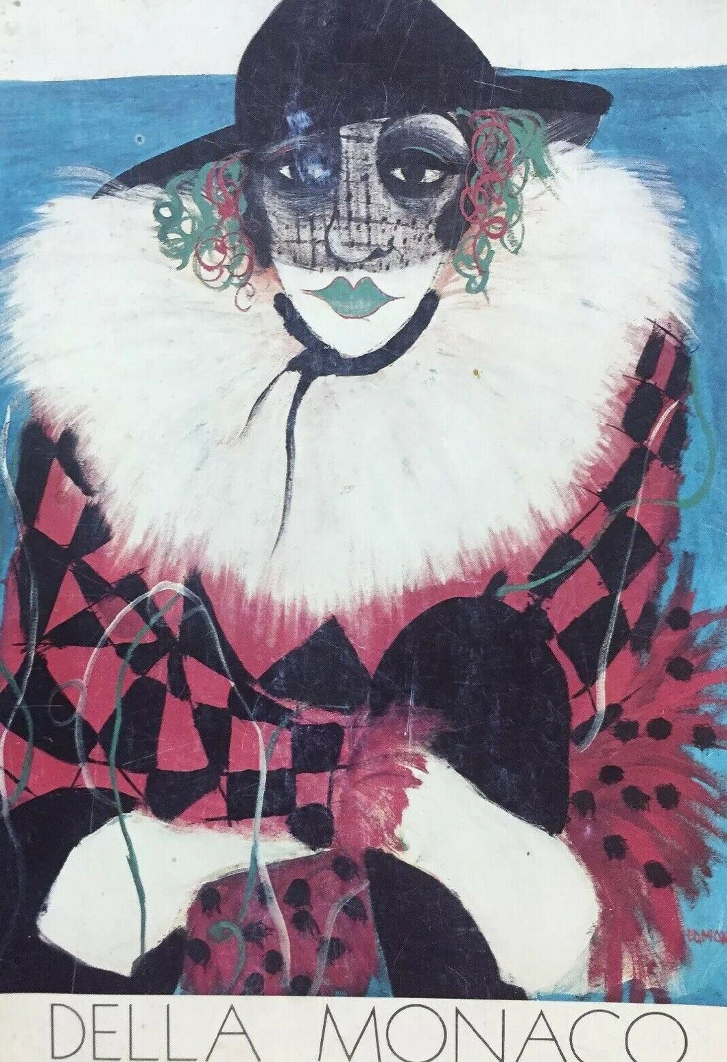 PASQUALE DELLA MONACO MONOGRAFIA PIÙ ACQUERELLO AUTOGRAFO 1989 K204