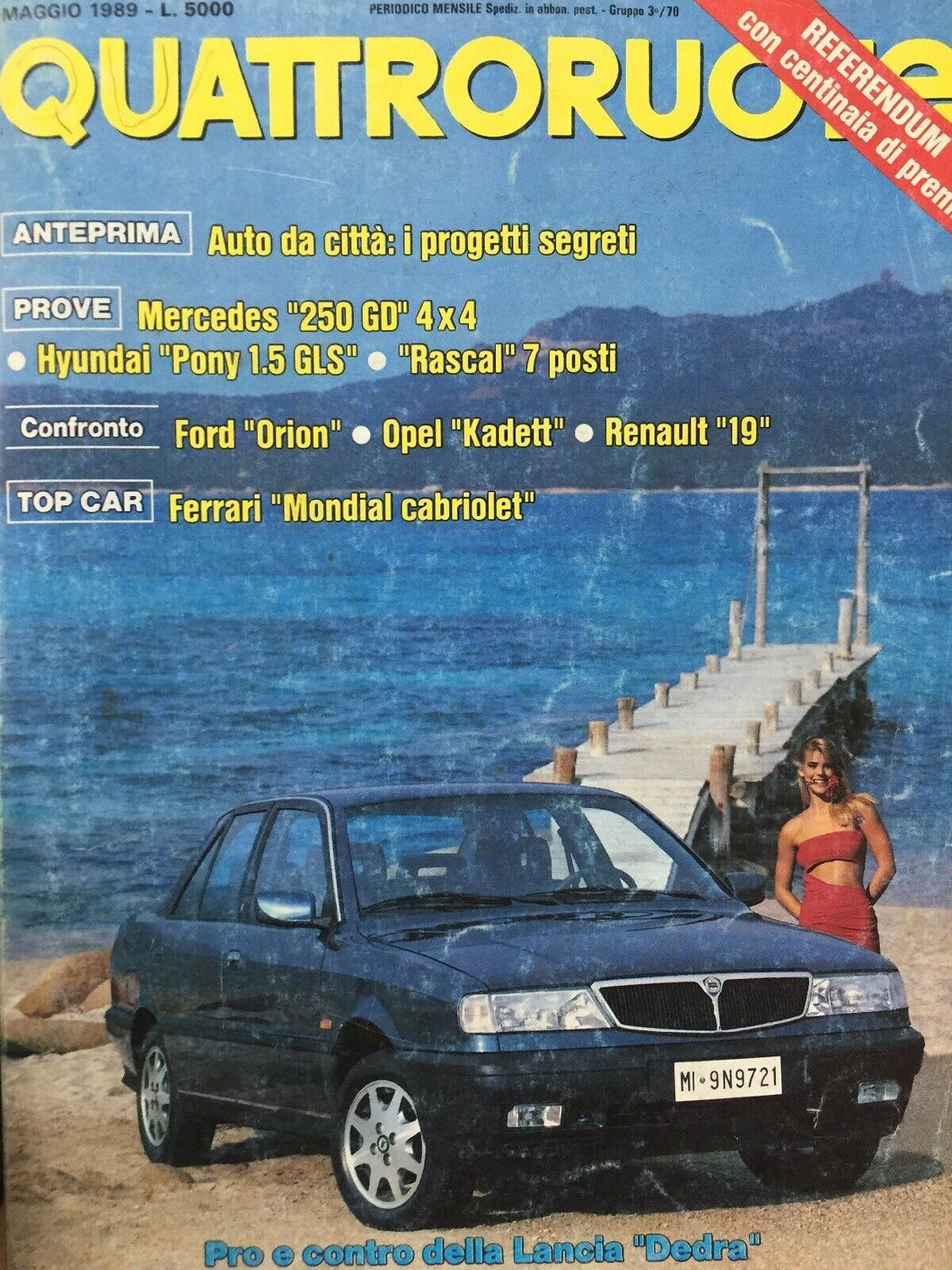 QUATTRORUOTE MAGGIO 1989 K462