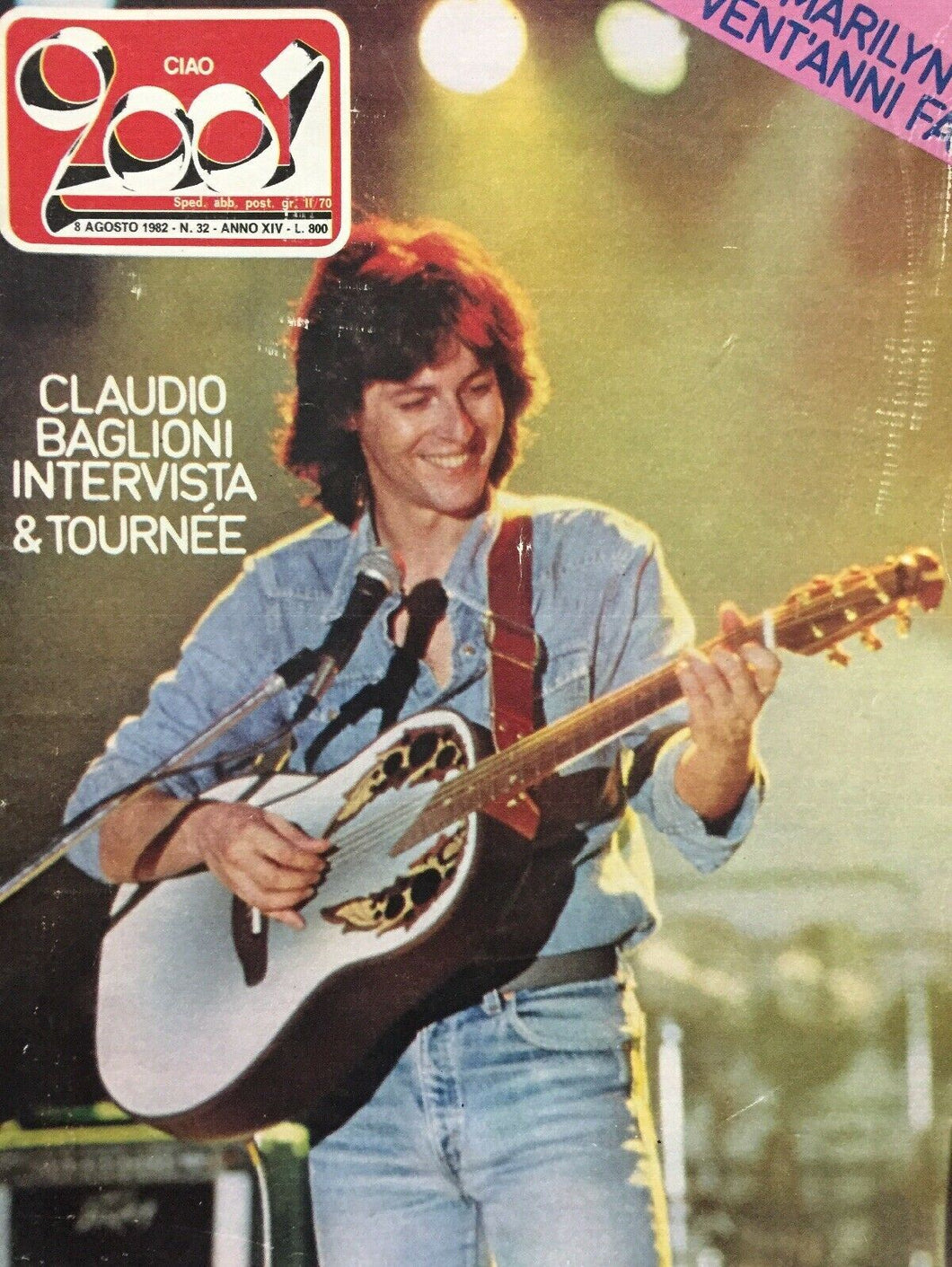 CIAO 2001 8 AGOSTO 1982 CLAUDIO BAGLIONI K490