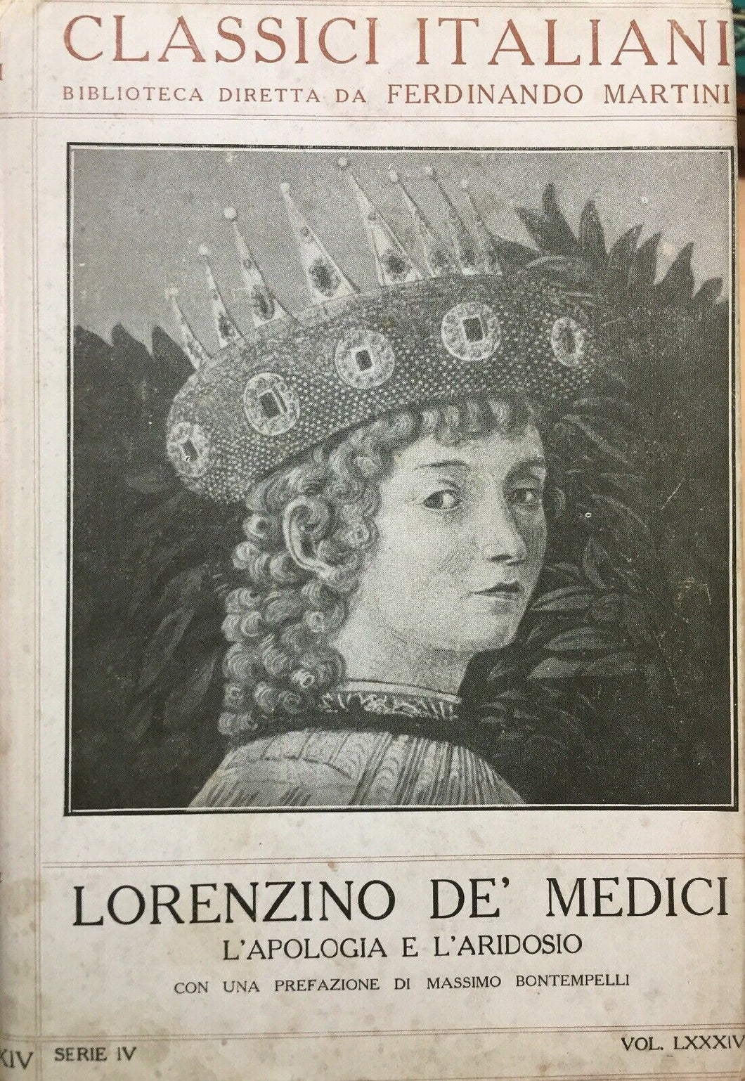 L’APOLOGIA E L’ARIDOSIO LORENZINO DE MEDICI L318