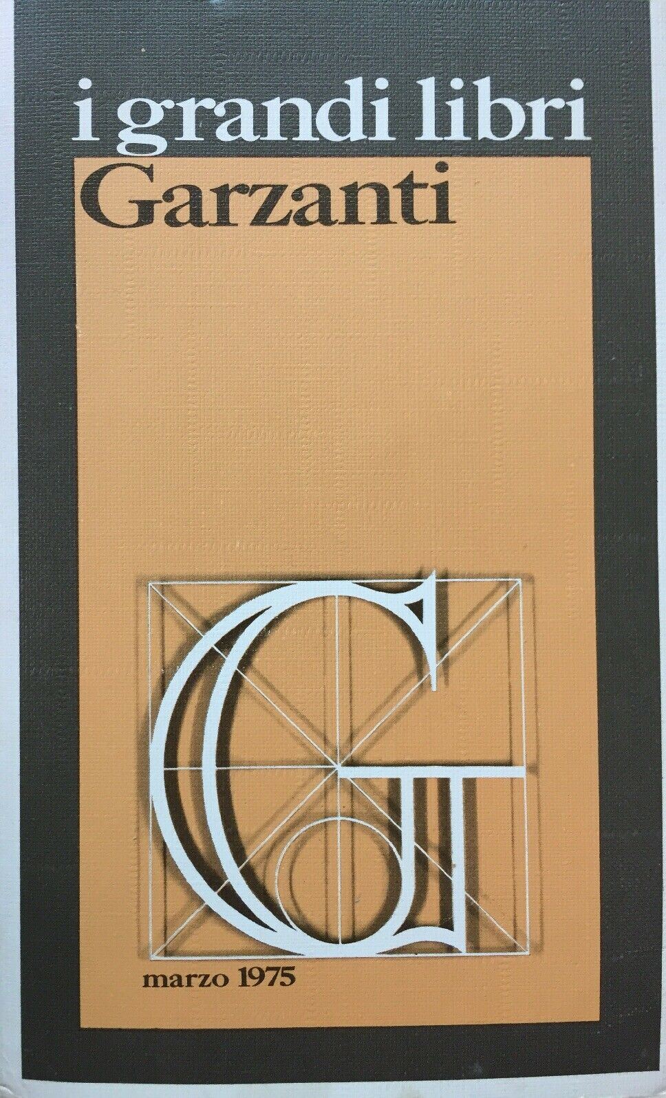 I GRANDI LIBRI GARZANTI MARZO 1975 L372
