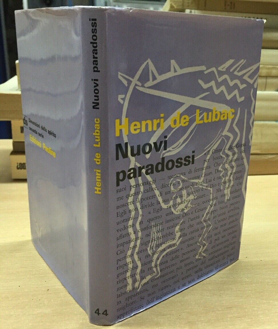 NUOVI PARADOSSI H. DE LUNAC ED. PAOLINE 1964 L455