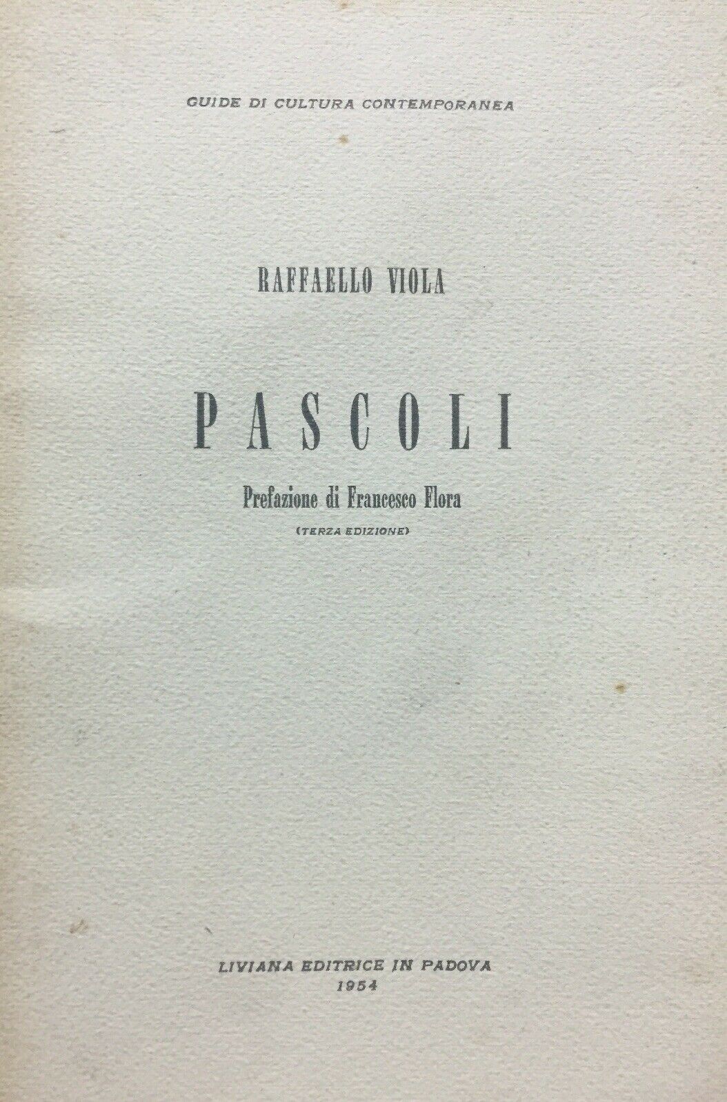 PASCOLI R. VIOLA 1954 L488
