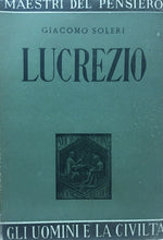 Carica l&#39;immagine nel visualizzatore di Gallery, LUCREZIO G. SOLERI ED. LA SCUOLA 1945 M09

