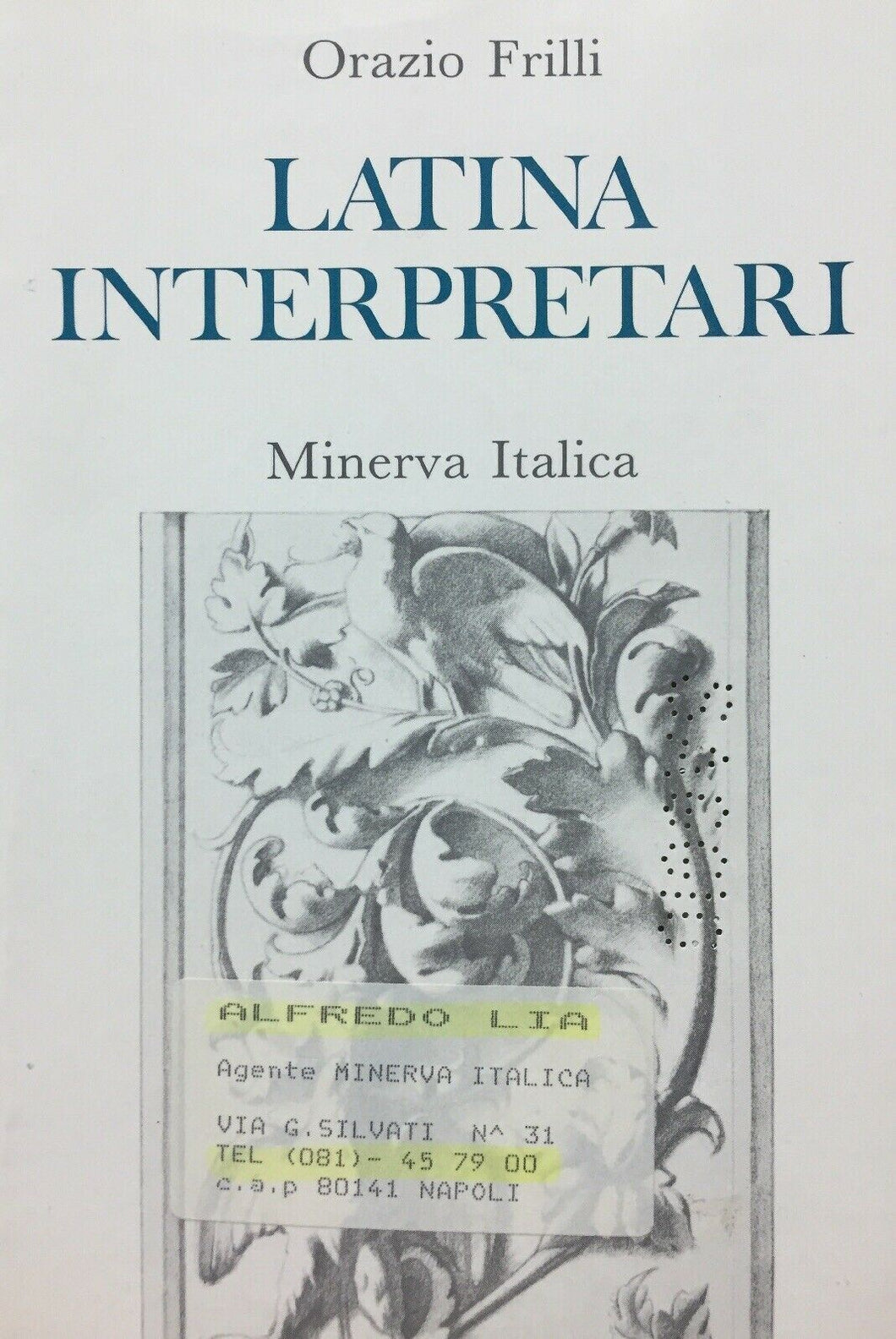 LATINA INTERPRETARI O. FRILLI MINERVA 1988 M136