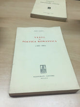 Carica l&#39;immagine nel visualizzatore di Gallery, TESTI DI POETICA ROMANTICA F. ALLEVI MARZORATI 1960 M207
