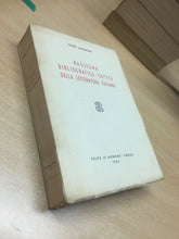 Carica l&#39;immagine nel visualizzatore di Gallery, RASSEGNA BIBLIOGRAFICO CRITICA DELLA LETTERATURA ITALIANA P. MAZZAMUTO 1953 M214
