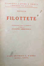Carica l&#39;immagine nel visualizzatore di Gallery, FILOTTETE SOFOCLE COMMENTO G. AMMENDOLA 1951 M297
