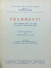 Carica l&#39;immagine nel visualizzatore di Gallery, FRAMMENTI DELLA COMMEDIA GRECA E DEL MIMO IN SICILIA E NELLA MAGNA GRECIA M318
