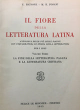 Carica l&#39;immagine nel visualizzatore di Gallery, IL FIORE DELLA LETTERATURA LATINA VOL. III E. BIGNONE M. R. POSANI 1955 M326
