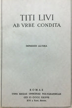 Carica l&#39;immagine nel visualizzatore di Gallery, TITI LIVI AB URBE CONDITA LIBRI XLI-XLV C. GIARRATANO LINCEI 1937 M337
