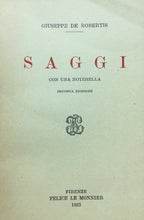 Carica l&#39;immagine nel visualizzatore di Gallery, SAGGI CON UNA NOTARELLA G. DE ROBERTIS LE MONNIER 1953 N69
