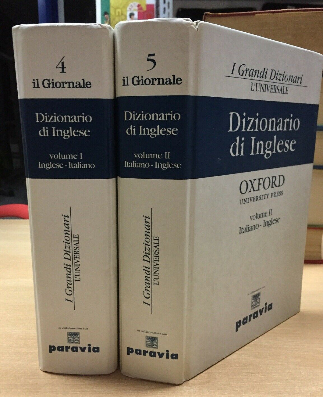 DIZIONARIO DI INGLESE OXFORD 2 VOLUMI IL GIORNALE 2002  N369
