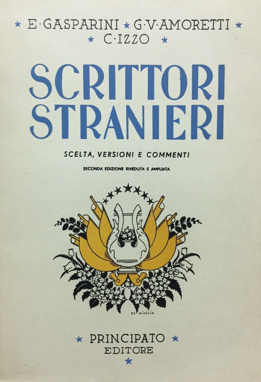 SCRITTORI STRANIERI GASPARINI AMORETTI IZZO 1953 N373