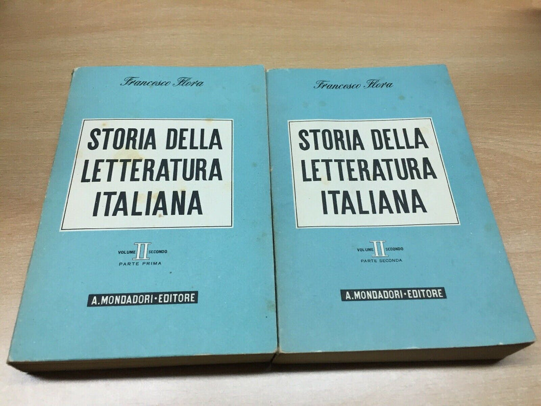 STORIA DELLA LETTERATURA ITALIANA VOL. II F. FLORA MONDADORI 1945 O36