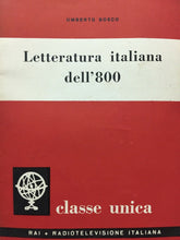Carica l&#39;immagine nel visualizzatore di Gallery, LETTERATURA ITALIANA DELL’800 U. BOSCO 1957 O41

