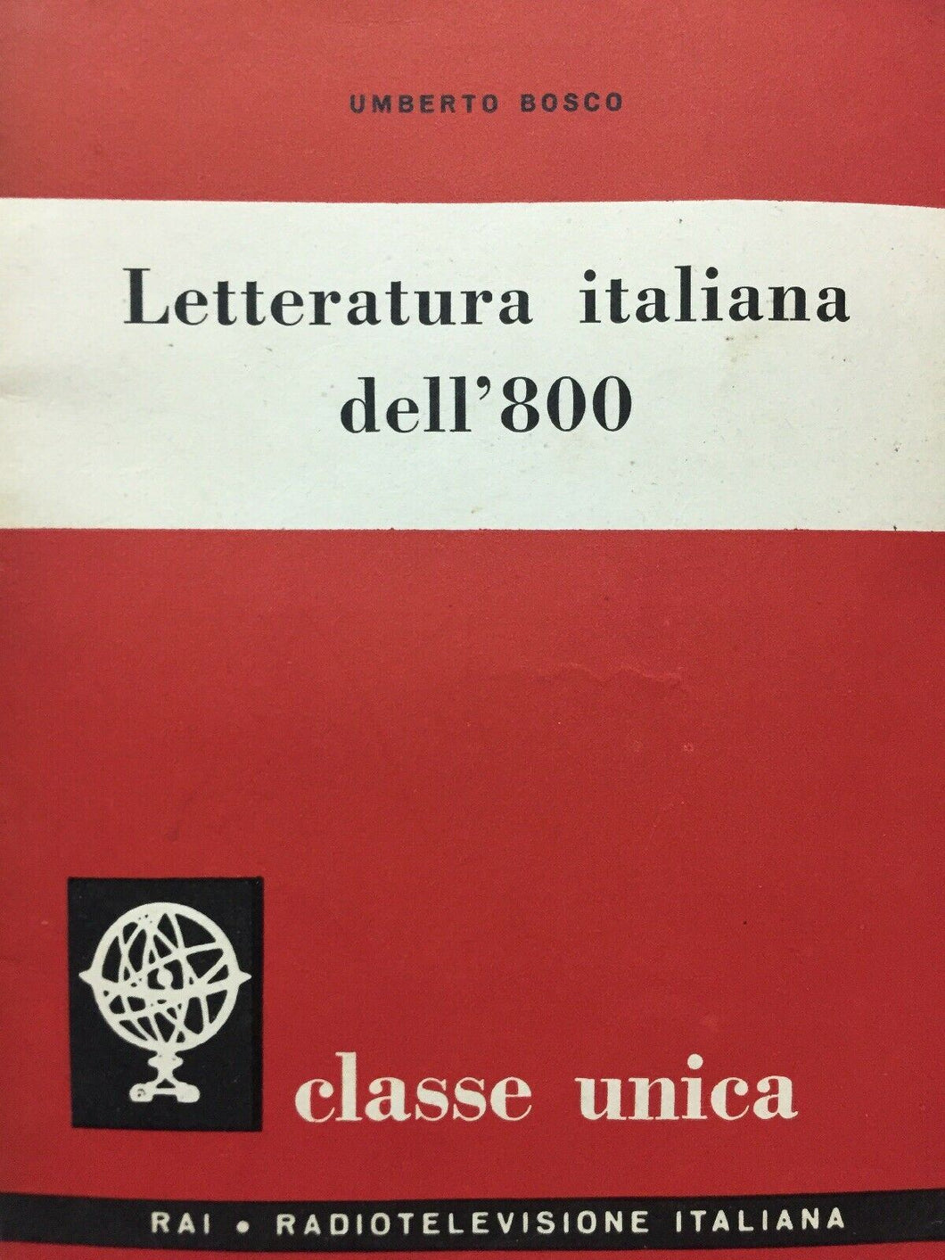LETTERATURA ITALIANA DELL’800 U. BOSCO 1957 O41