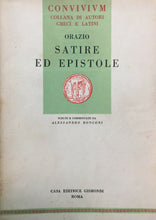Carica l&#39;immagine nel visualizzatore di Gallery, SATIRE ED EPISTOLE ORAZIO - A. RONCONI 1952 O58
