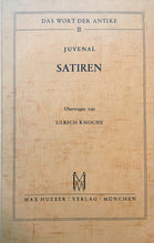 Carica l&#39;immagine nel visualizzatore di Gallery, SATIREN JUVENAL U. KNOCHE 1951 O183
