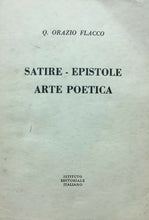 Carica l&#39;immagine nel visualizzatore di Gallery, Q. ORAZIO FLACCO SATIRE EPISTOLE ARTE POETICA A CURA DI D. BO 1956 O208
