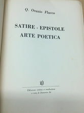 Carica l&#39;immagine nel visualizzatore di Gallery, Q. ORAZIO FLACCO SATIRE EPISTOLE ARTE POETICA A CURA DI D. BO 1956 O208
