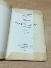 Carica l&#39;immagine nel visualizzatore di Gallery, RECUEIL DE TEXTES LATINS ARCHAIQUES A. ERNOUT 1947 O238
