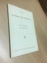 Carica l&#39;immagine nel visualizzatore di Gallery, Q. ORAZIO FLACCO SATIRE ED EPISTOLE F. ARNALDI O302
