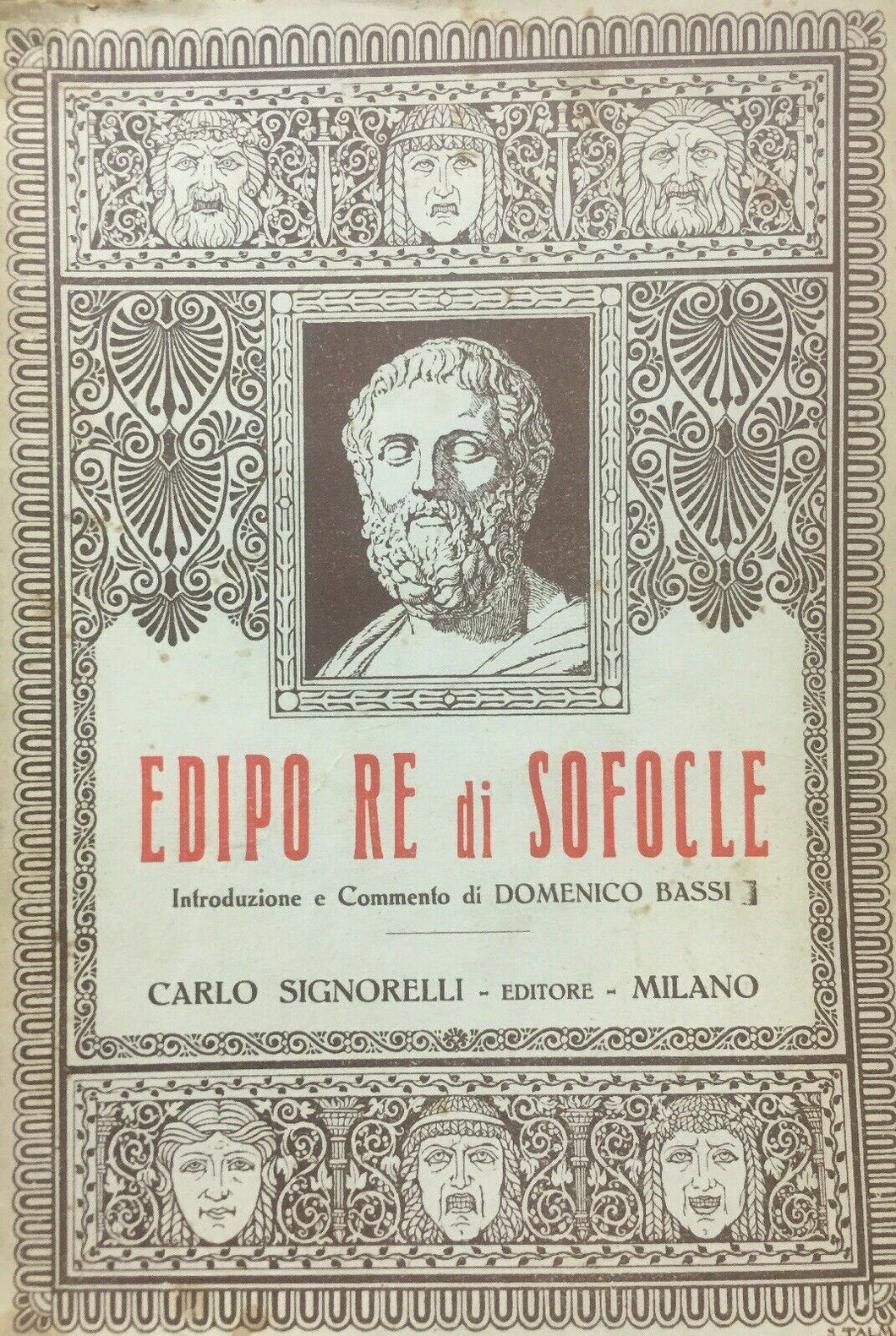 SOFOCLE EDIPO RE D. BASSI O308