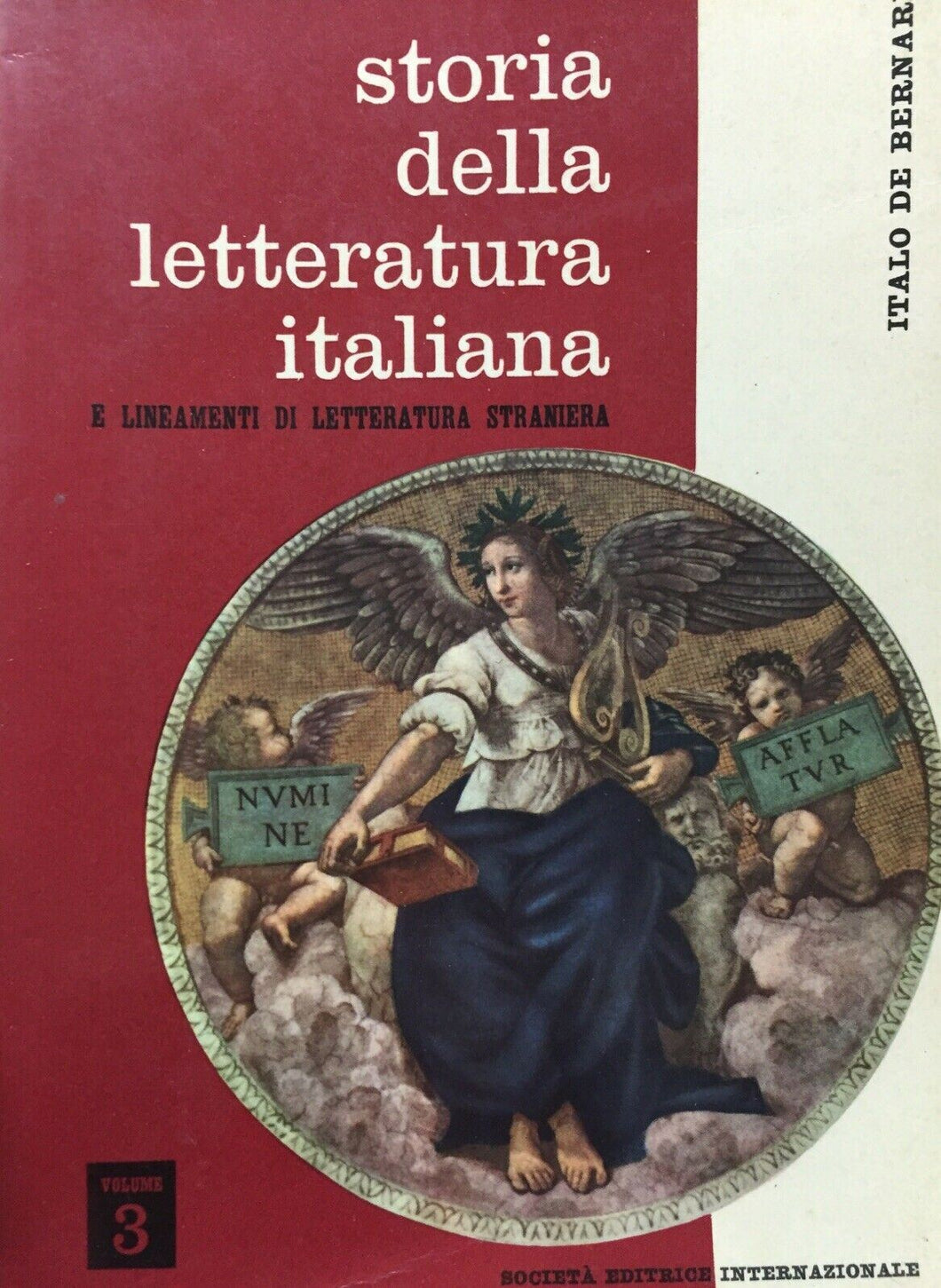 STORIA DELLA LETTERATURA ITALIANA Vol. 3 I. DE BERNARDI O492