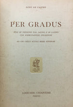Carica l&#39;immagine nel visualizzatore di Gallery, PER GRADUS D. DE CASTRO 1955 O545

