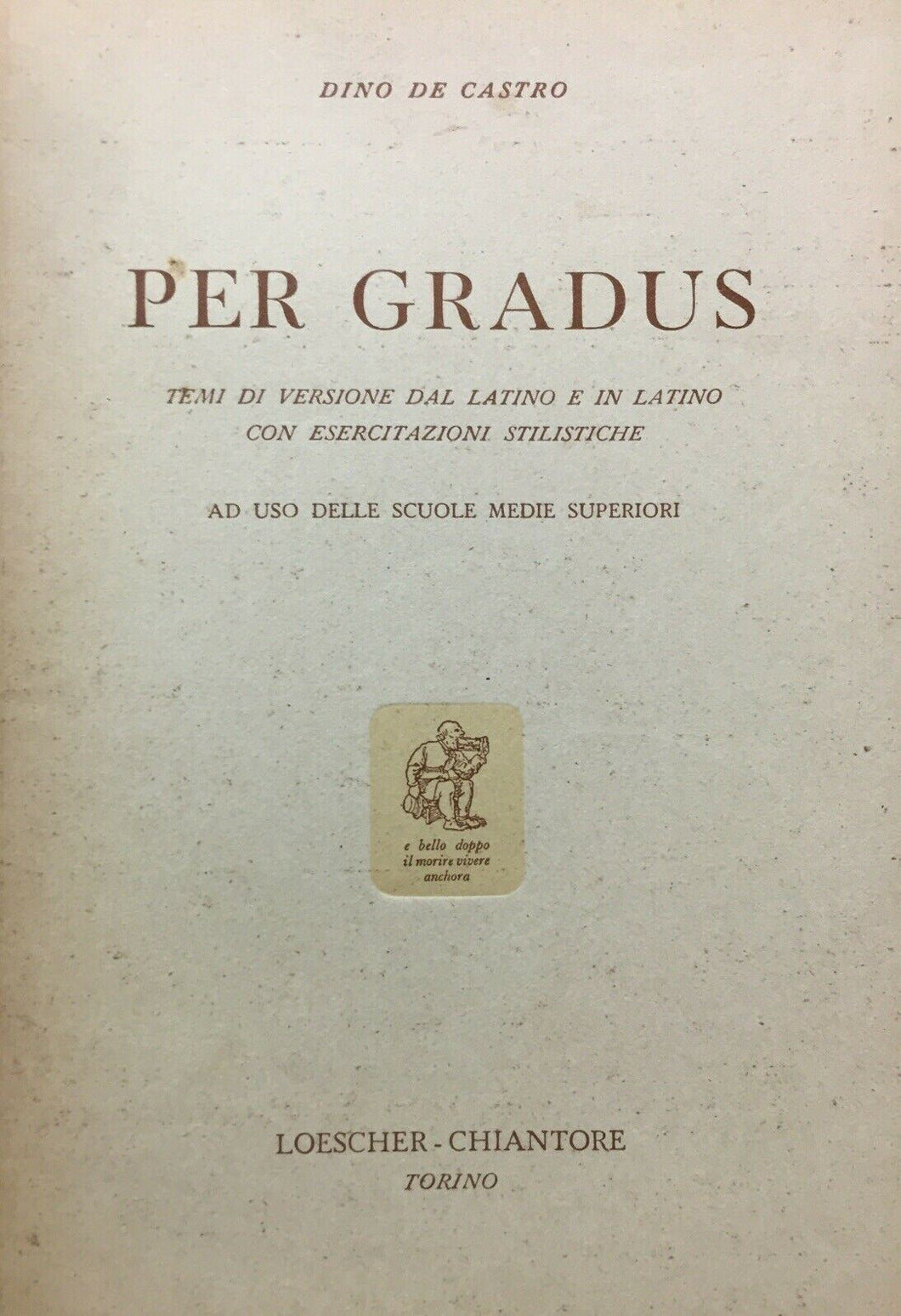 PER GRADUS D. DE CASTRO 1955 O545