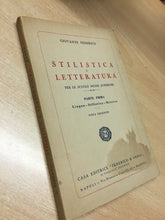 Carica l&#39;immagine nel visualizzatore di Gallery, STILISTICA E LETTERATURA PARTE PRIMA G. FEDERICO U96
