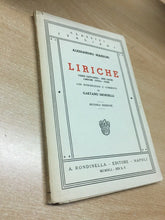 Carica l&#39;immagine nel visualizzatore di Gallery, LIRICHE A. MANZONI A CURA DI G. SBORSELLI U99
