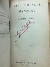 Carica l&#39;immagine nel visualizzatore di Gallery, MITO E REALTÀ DEL MANZONI M. GORRA U127
