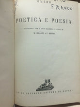 Carica l&#39;immagine nel visualizzatore di Gallery, OMERO POETICA E POESIA M. GIGANTE F. BONINO U129
