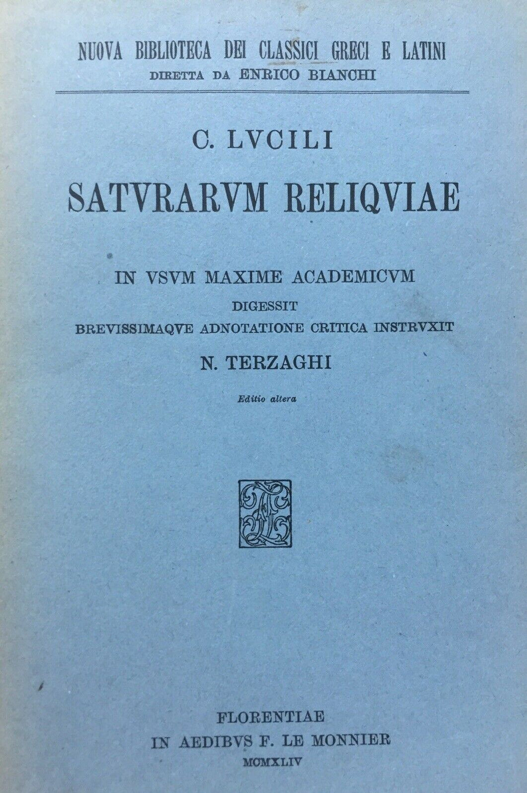 SARURARUM RELIQUIAE C. LUCILI LE MONNIER U150