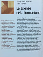 Carica l&#39;immagine nel visualizzatore di Gallery, LE SCIENZE DELLA FORMAZIONE APRILE BETTI DE MARCO MARI MARIANI U159

