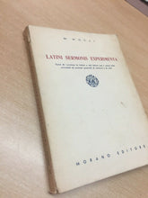 Carica l&#39;immagine nel visualizzatore di Gallery, LATINIS SERMONIS EXPERIMENTA M. MOCCI U491

