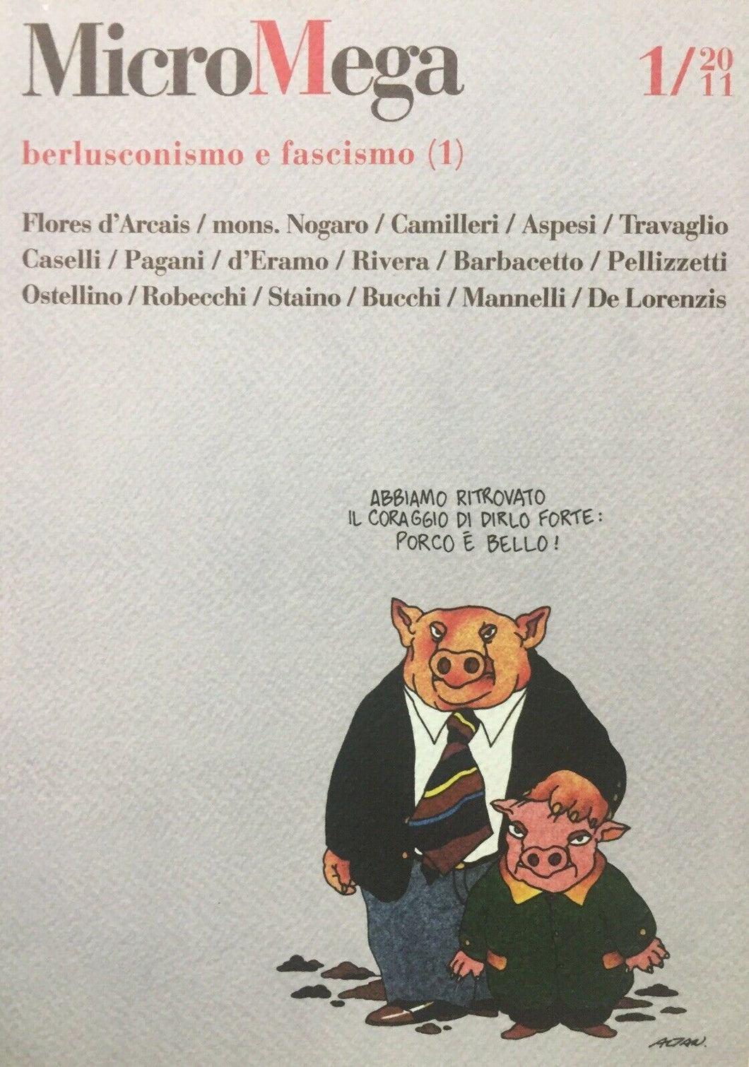 MICROMEGA 1/2011 BERLUSCONISMO E FASCISMO U611