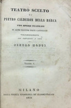 Carica l&#39;immagine nel visualizzatore di Gallery, TEATRO SCELTO DI PIETRO CALDERON DELLA BARCA CON OPERE TEATRALI 1855 4 Voll U694
