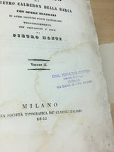 Carica l&#39;immagine nel visualizzatore di Gallery, TEATRO SCELTO DI PIETRO CALDERON DELLA BARCA CON OPERE TEATRALI 1855 4 Voll U694
