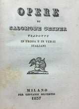 Carica l&#39;immagine nel visualizzatore di Gallery, OPERE DI SALOMONE GESNER 1837 U695
