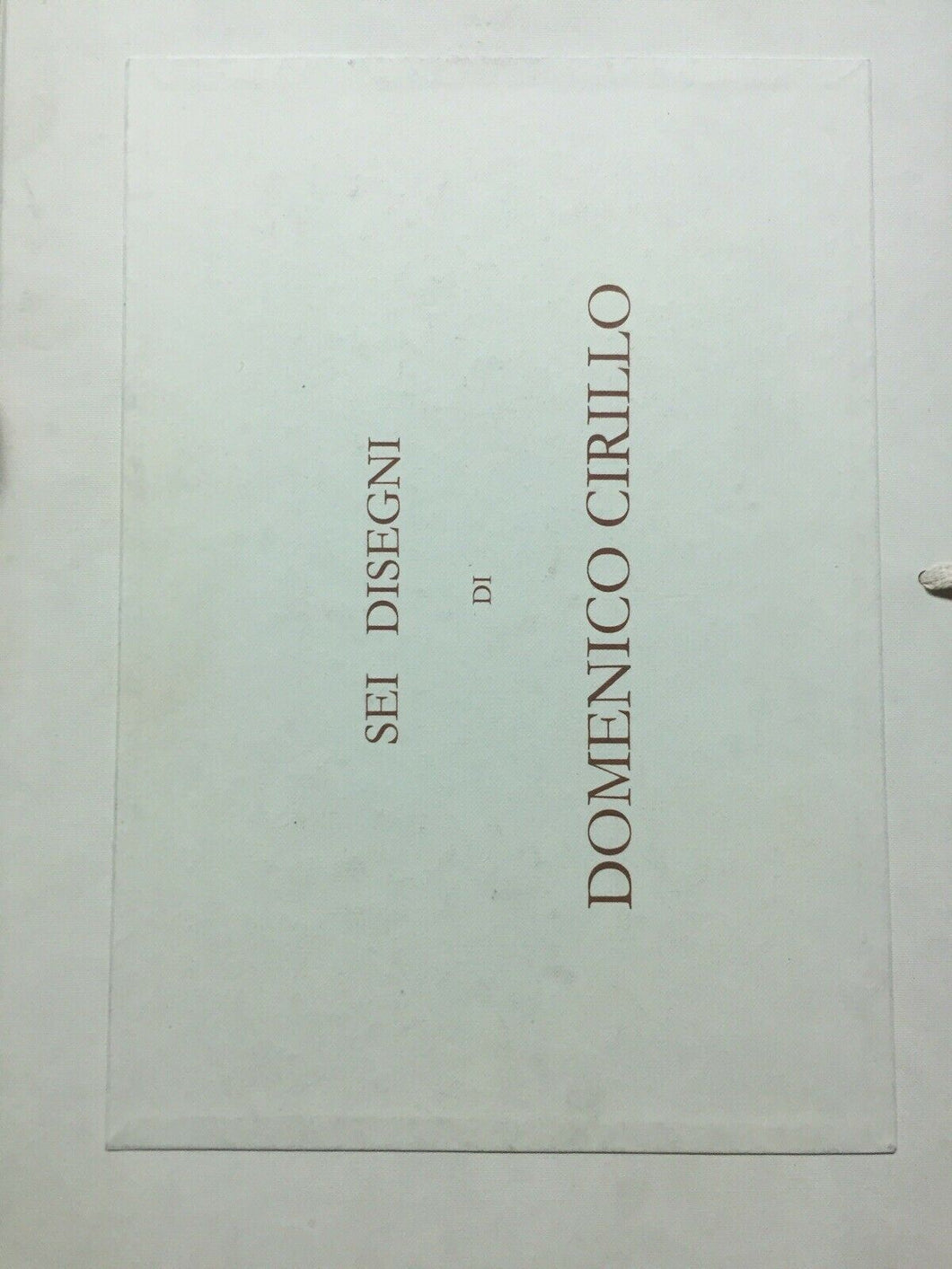 FOLDER SEI DISEGNI DI DOMENICO CIRILLO M685