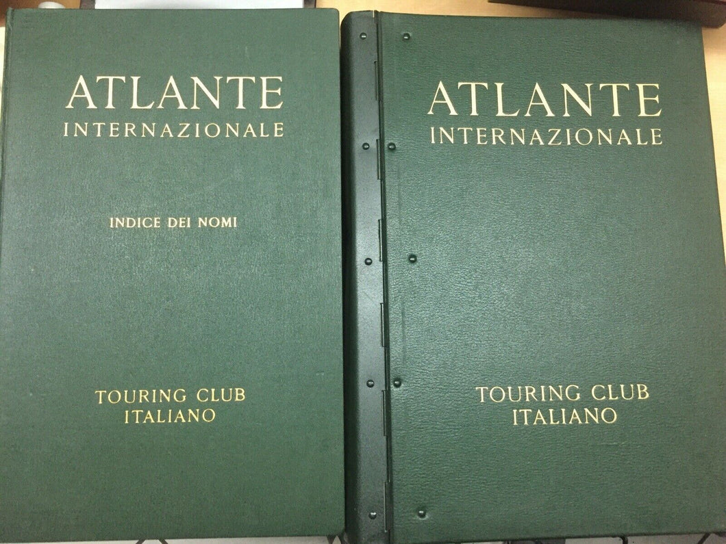 ATLANTE INTERNAZIONALE + INDICE DEI NOMI TOURING CLUB ITALIANO 1956 M686