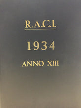 Carica l&#39;immagine nel visualizzatore di Gallery, GIORNALE R. A. C. I. ANNATA COMPLETA 1934 M690
